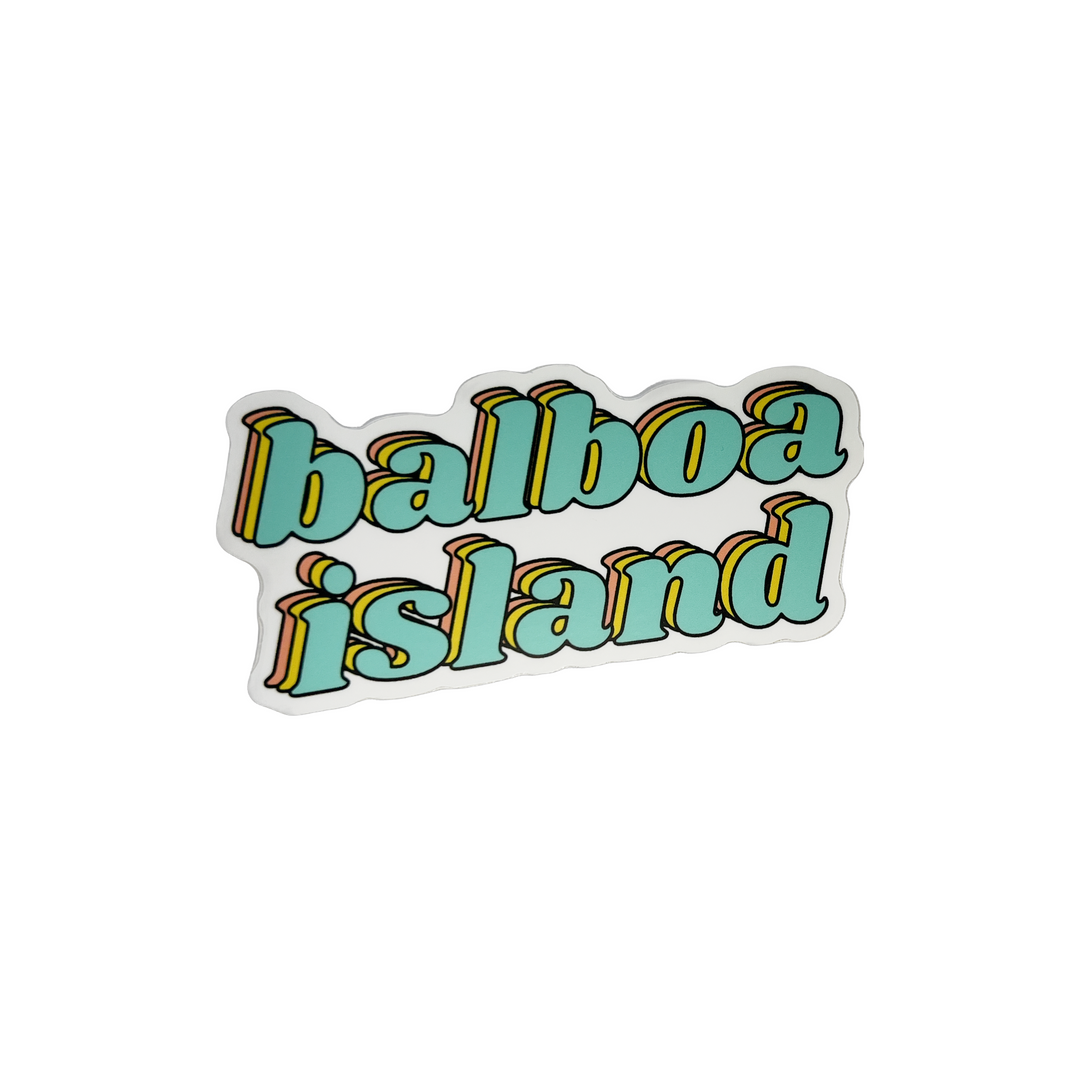Balboa Island Sticker 3d