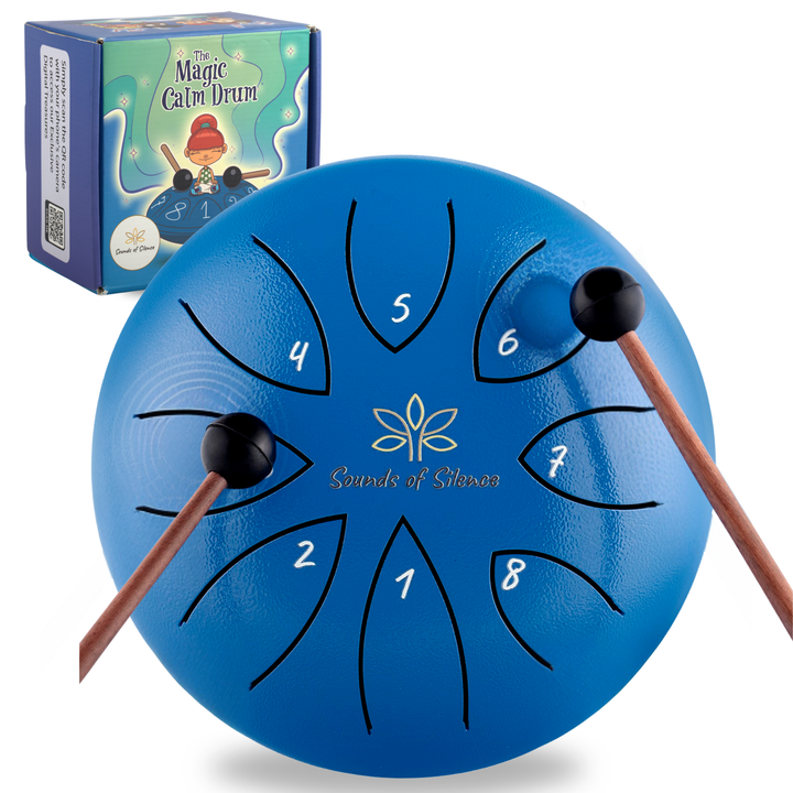 Magic Calm Drum Steel Tongue Drum, Songbook And Storybook