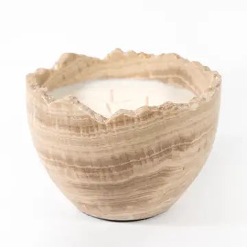Travertine Candle