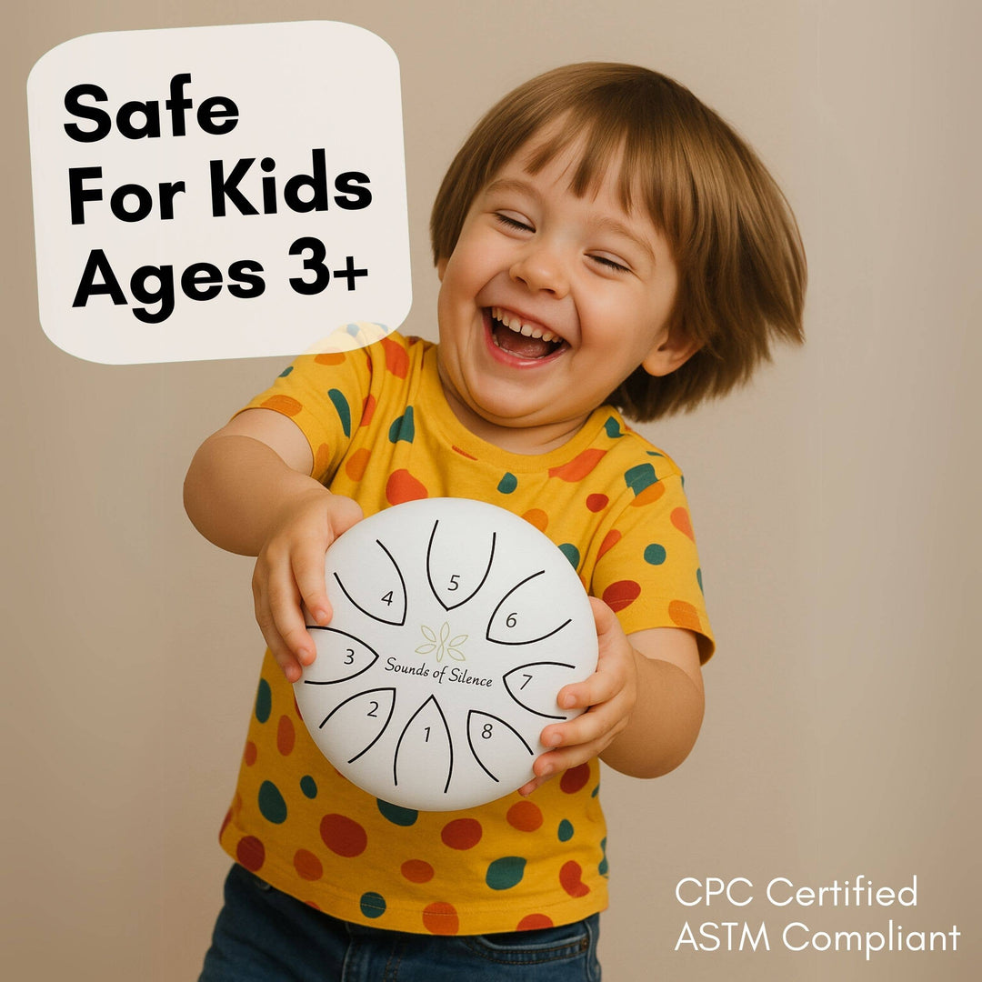 Magic Calm Drum Steel Tongue Drum, Songbook And Storybook