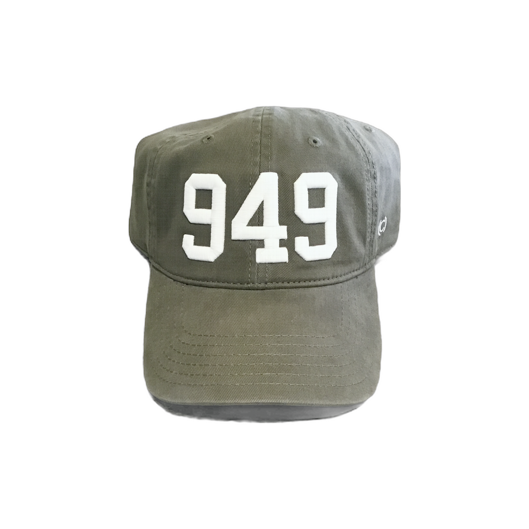949 Hat Olive with White Embroidery