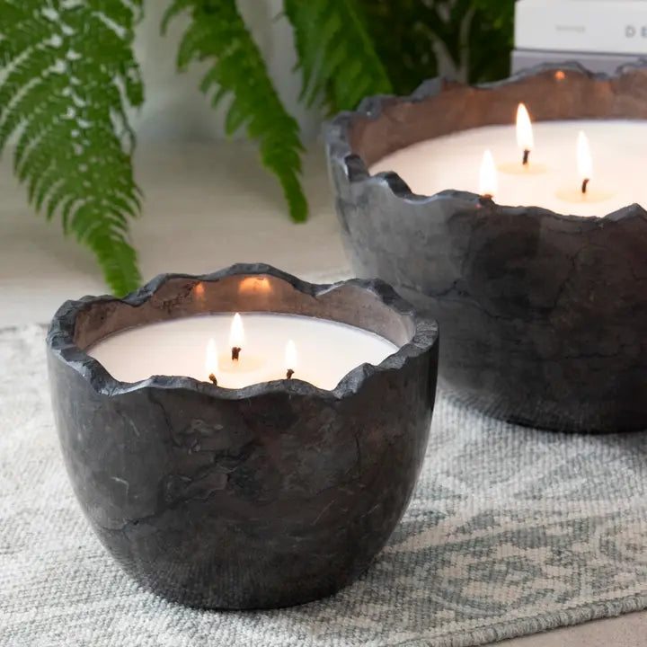 Andesite Bowl Candle in Palo Santo Frangrance