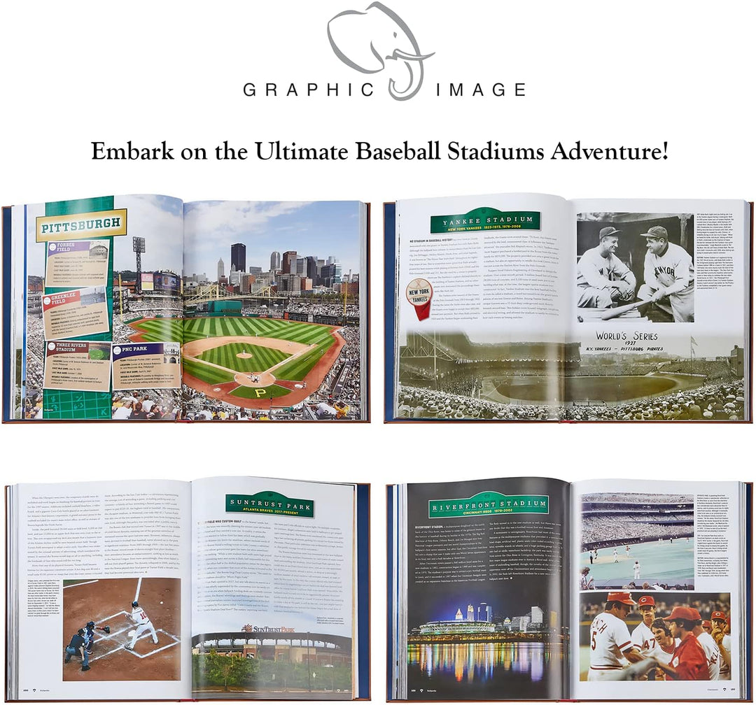 Ballparks Past and Present Leather Bound Edition