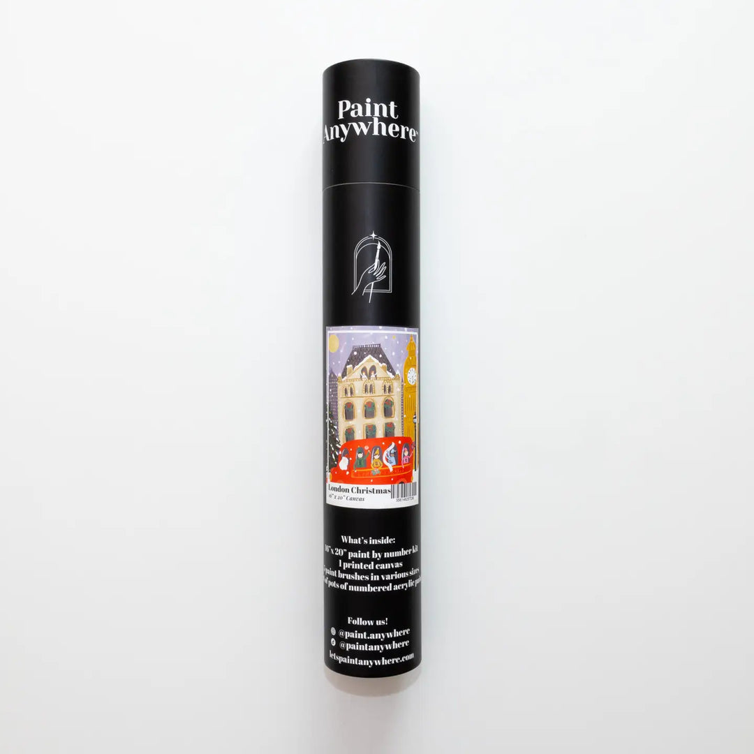 Roll of paint with 'Paint Anywhere' branding on a white background