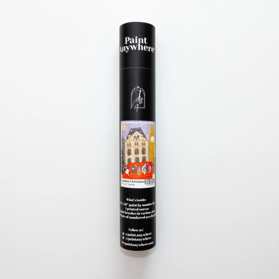 Roll of paint with 'Paint Anywhere' branding on a white background