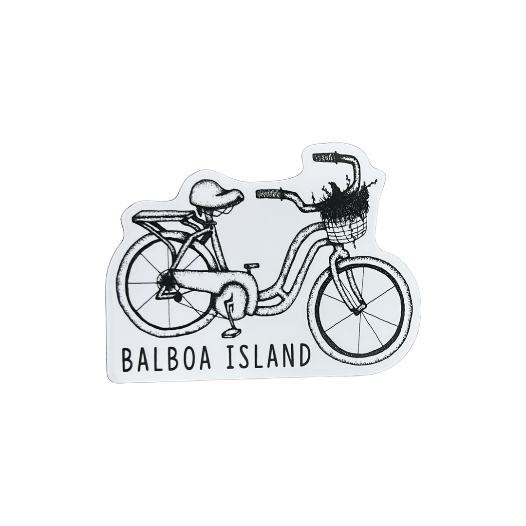 Bicycle Balboa Island Sticker