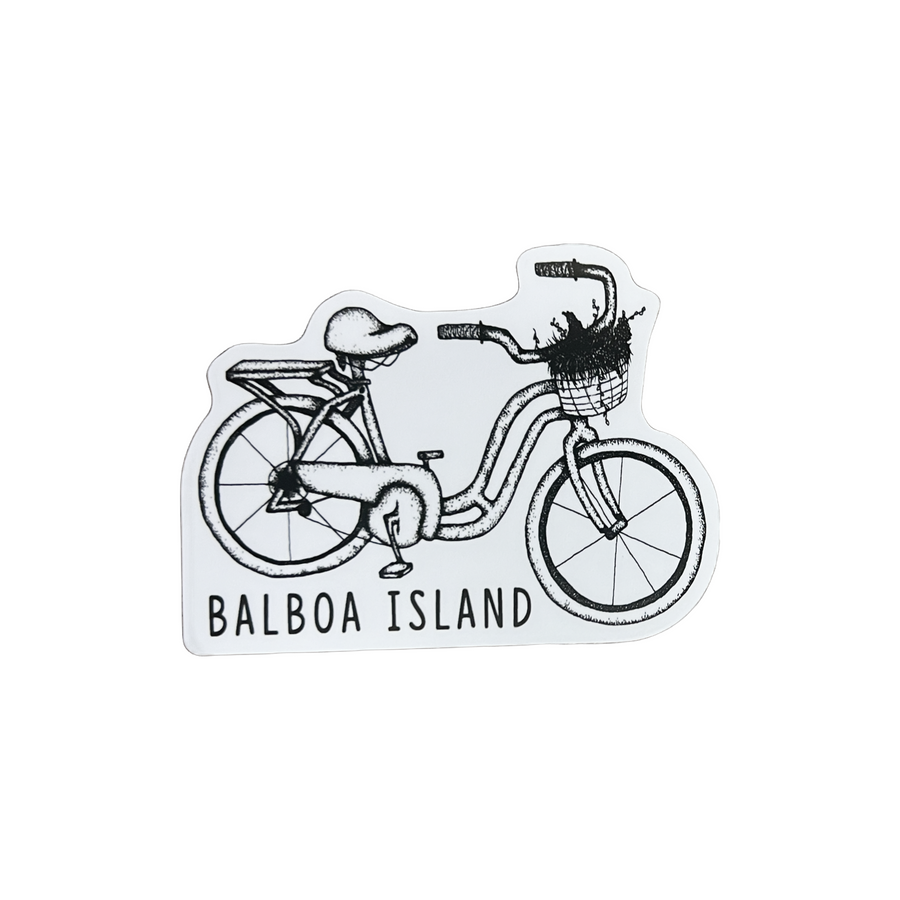 Bicycle Balboa Island Sticker