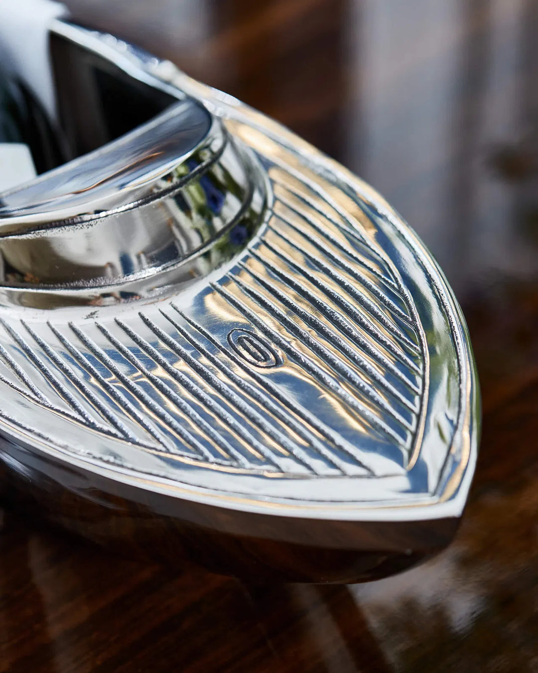 Cassis Champagne Cooler Boat Silver