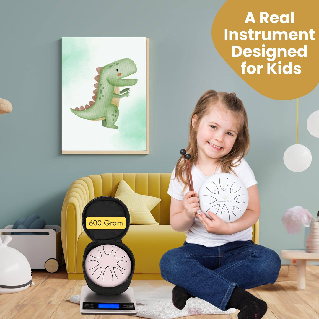 Magic Calm Drum Steel Tongue Drum, Songbook And Storybook