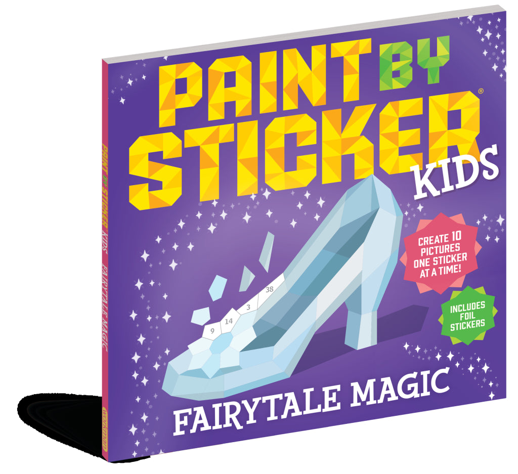 Joining the bestselling Paint by Sticker Kids sticker-activity series is Paint by Sticker Kids: Fairytale Magic, packed with brightly colored storybook worlds, including five foil sticker images.  

The Paint by Sticker Kids series has sold more than 10 million copies to date, and the reasons are obvious: stickers, stickers, and more stickers! Plus, it’s a craft that delivers hours of screen-free, mess-free fun. Paint by Sticker Kids: Fairytale Magic is full of brightly-colored scenes from classic storybook