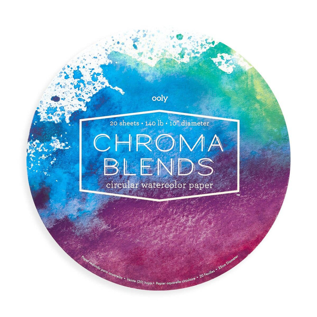 Chroma Blends: Circular Watercolor Paper Pad (10" Diameter;2