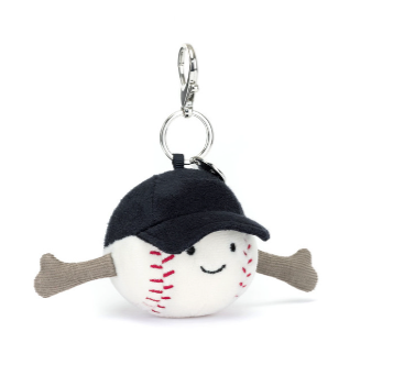 Amuseable Baseball Bag Charm by Jellycat