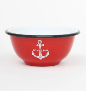 Anchor Bowl Enamel Red