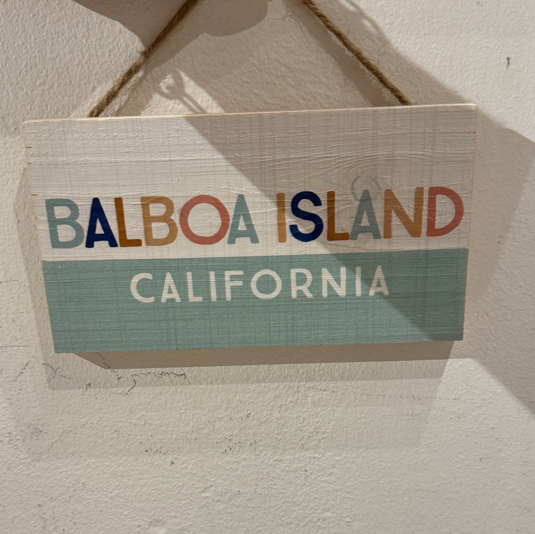 Balboa Island Hanging Sign