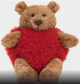 Bartholomew Bear Heartthrob by Jellycat