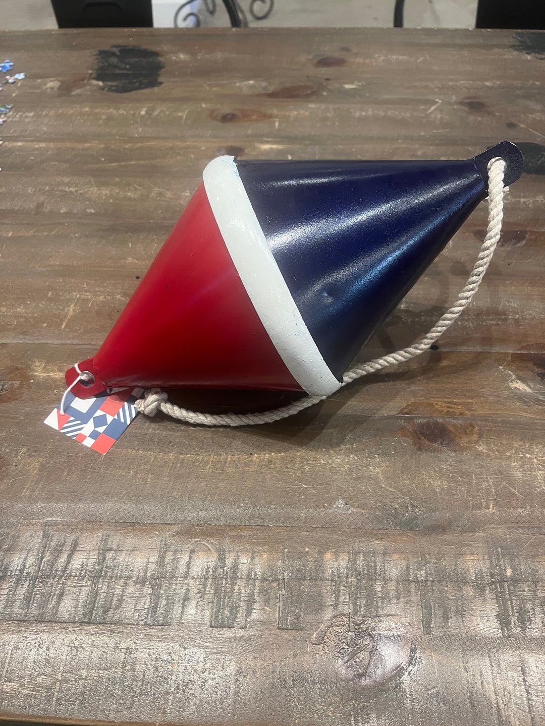 Bouy Red White Blue Recycled Metal