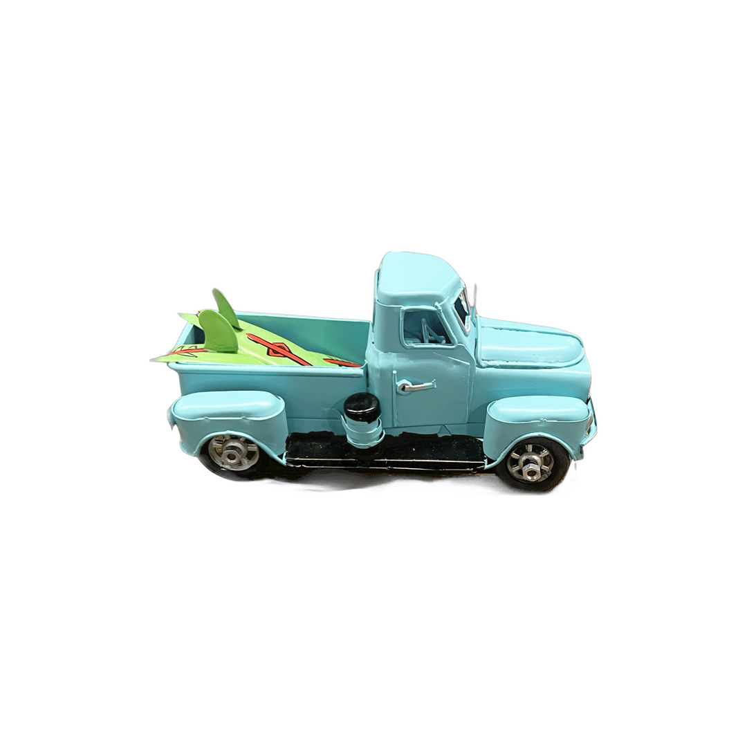 Pickup Truck Metal with Surfboard