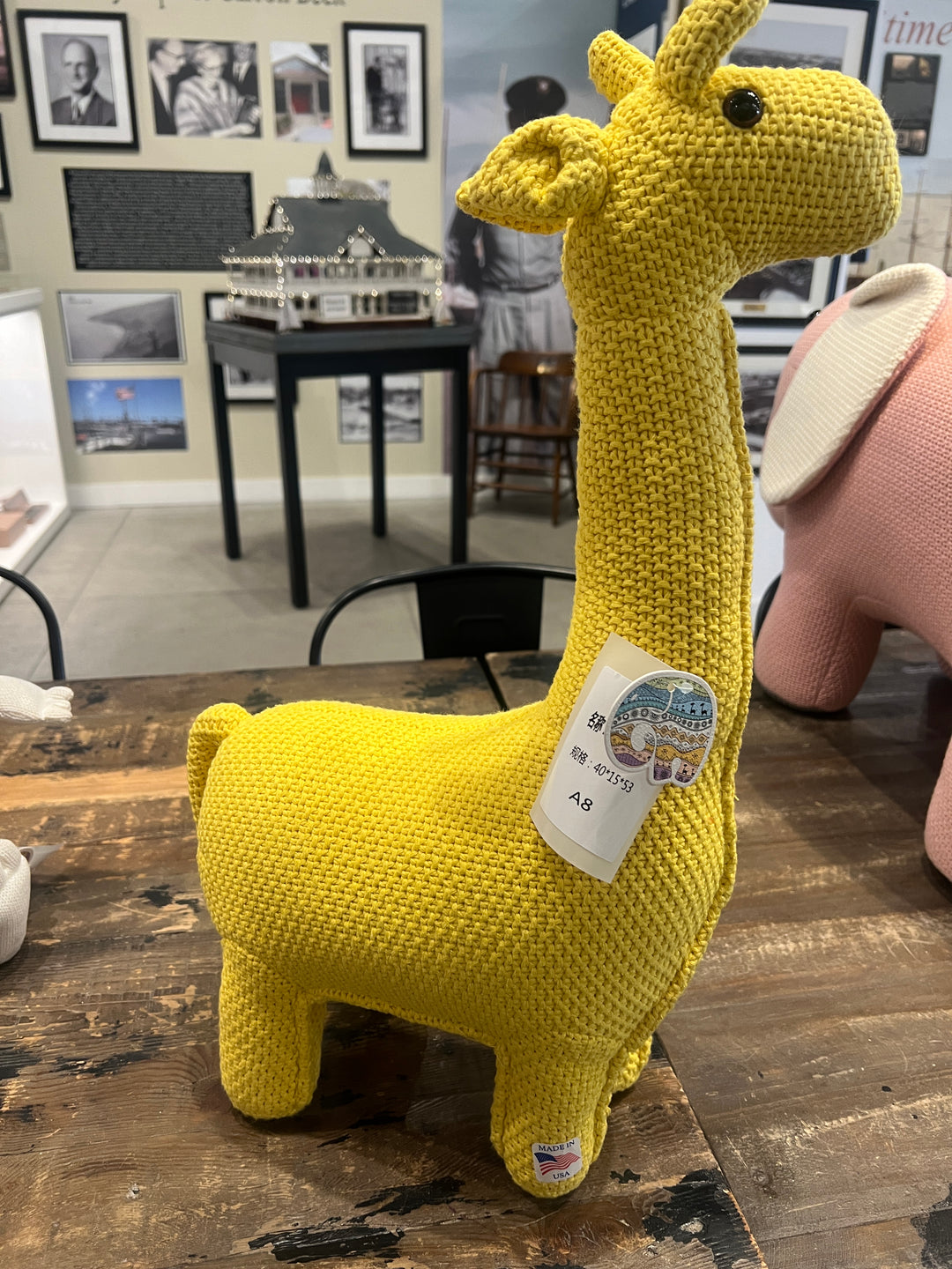 Cotton Knit Golden Giraffe