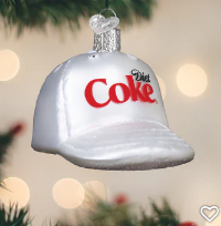 Diet Coke Baseball Hat Ornament