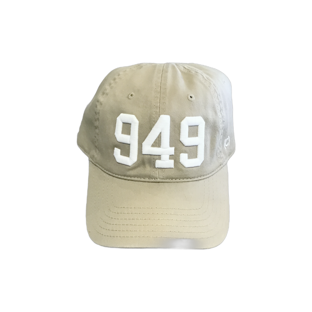 949 Hat Sand with White Embroidery