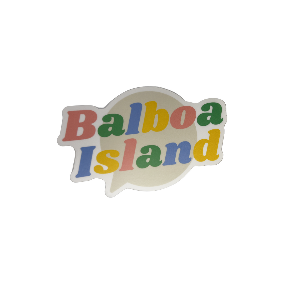 Balboa Island Sticker Pastel