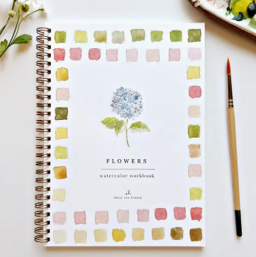 Flowers Watercolor Workbook