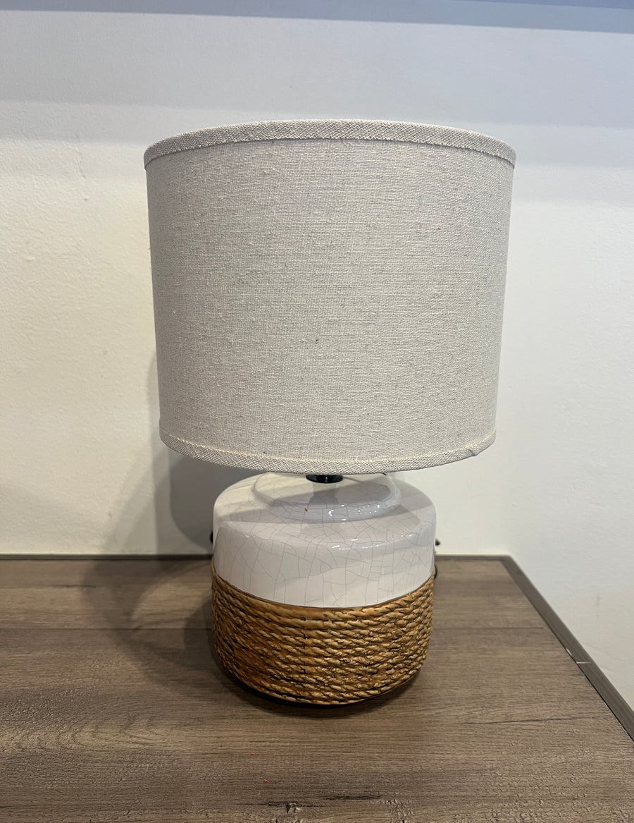 Two Tone Faux Rope Lamp Small