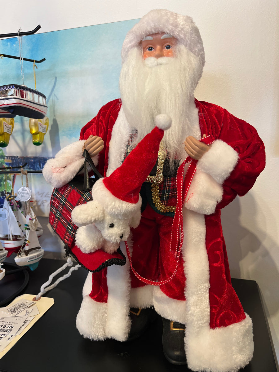 Santa and His Lap Dog