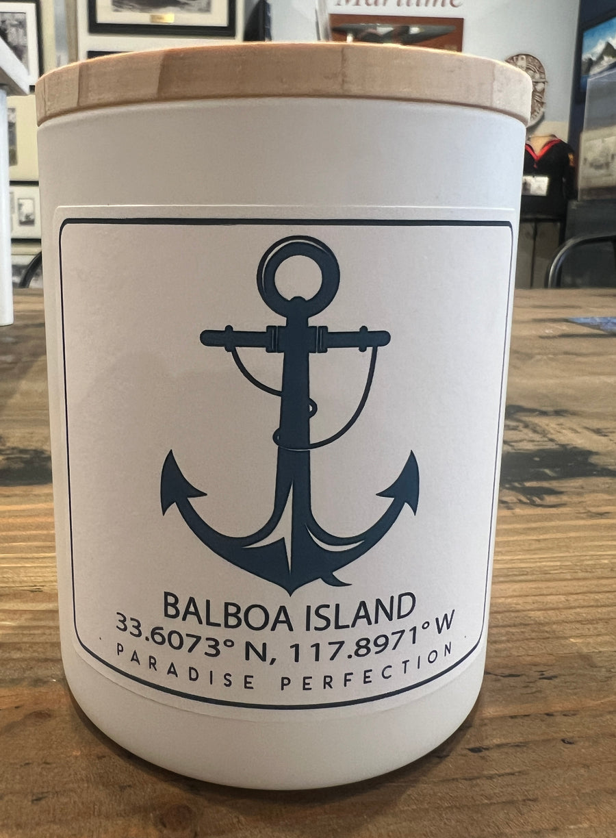 Balboa Island Coordinates Candle Custom