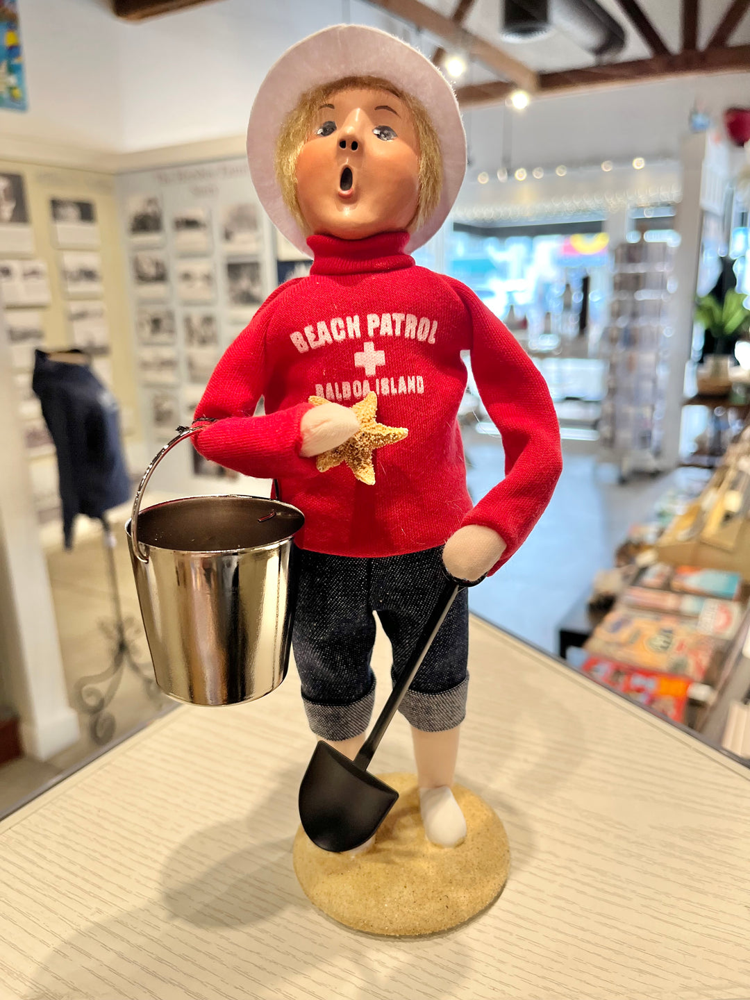 Byers' Choice Sandy Beach Boy Balboa Island Custom Caroler 2026