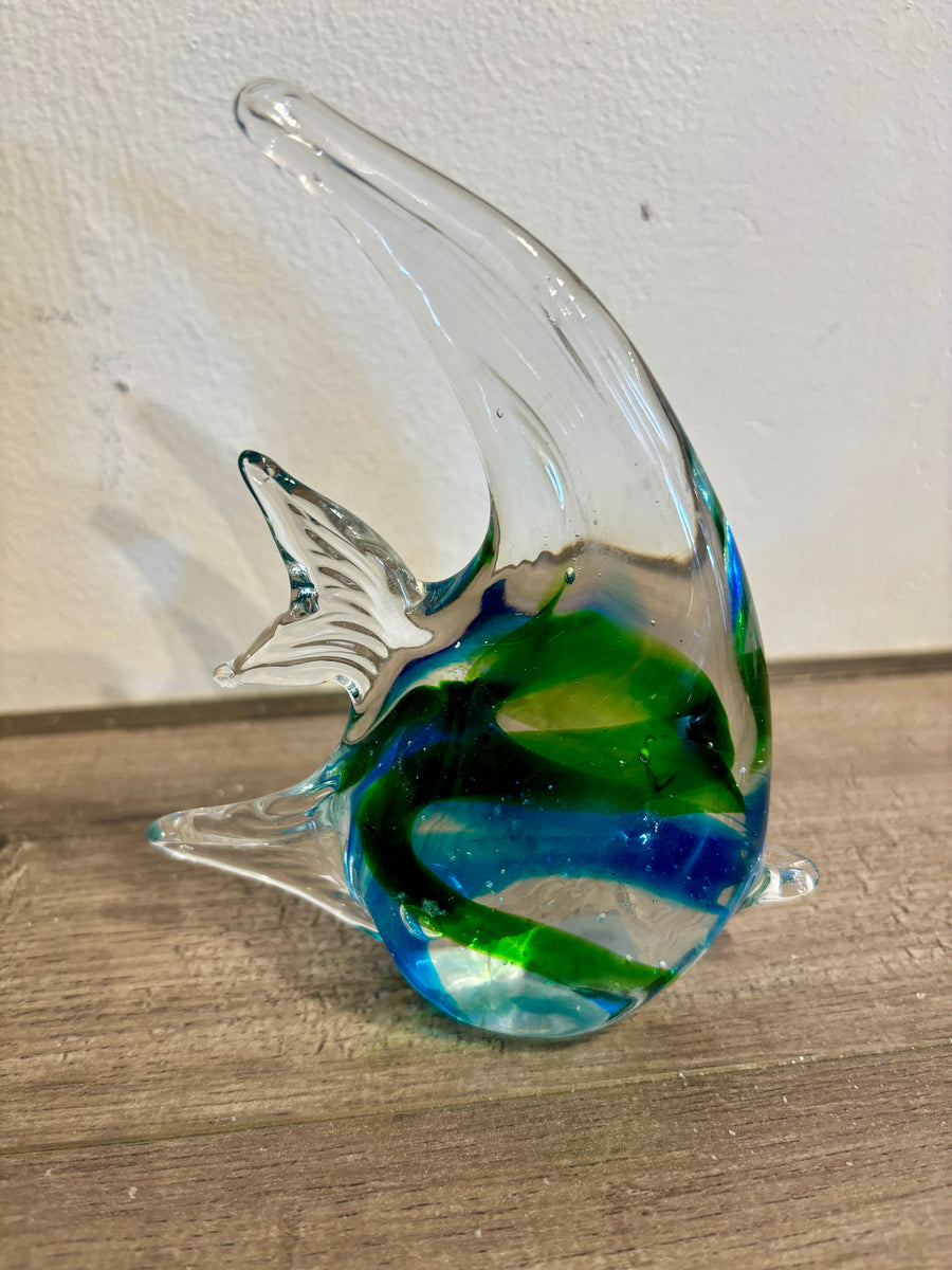 Glass Angel Fish Figurine