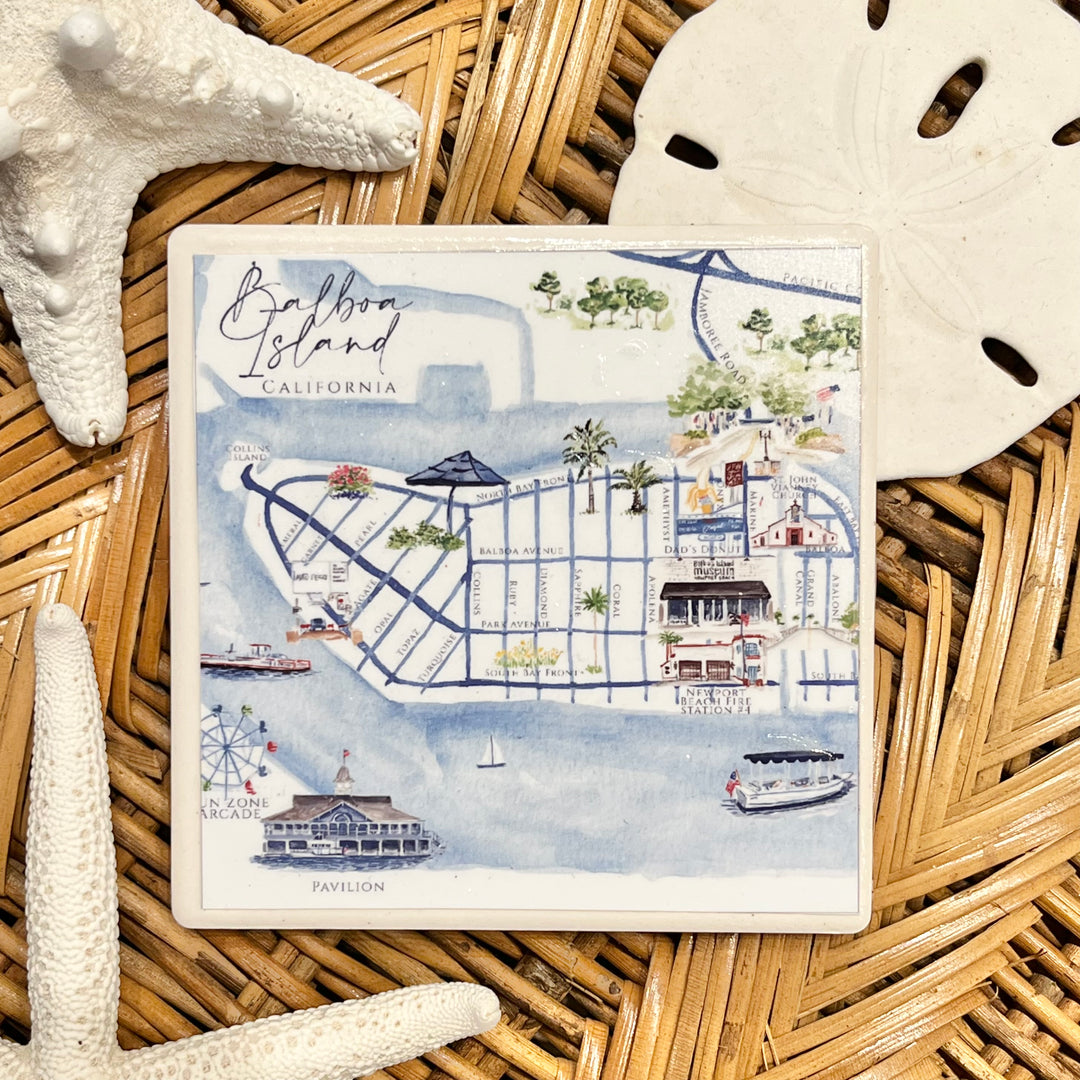 Balboa Island California Map