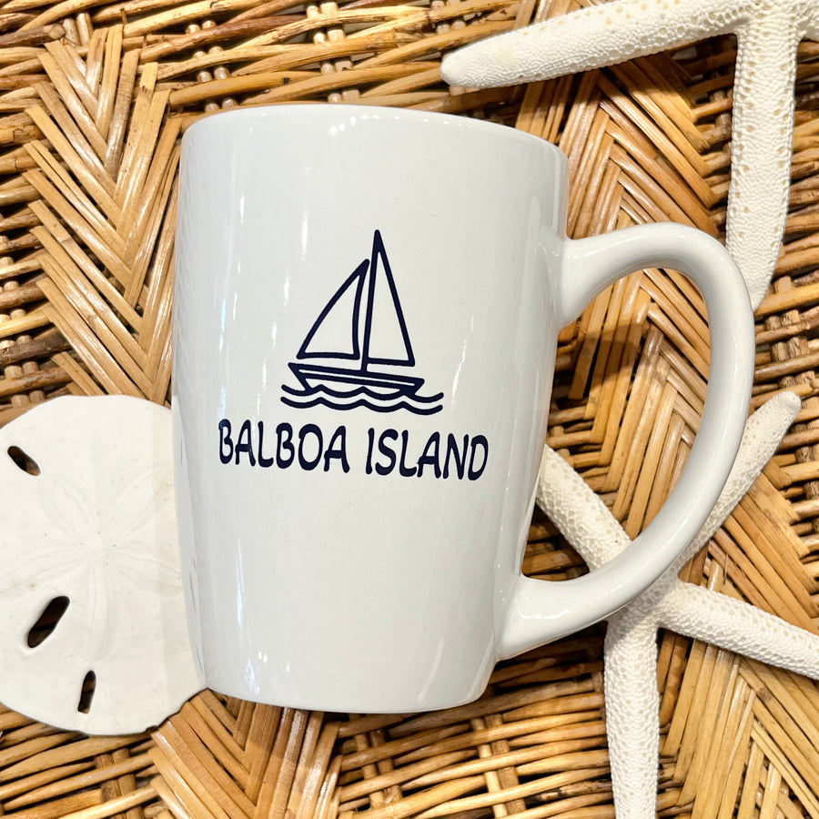 11oz Balboa Island Sailboat Ceramic Mug