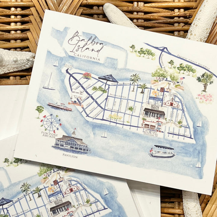 Map of Balboa Island California