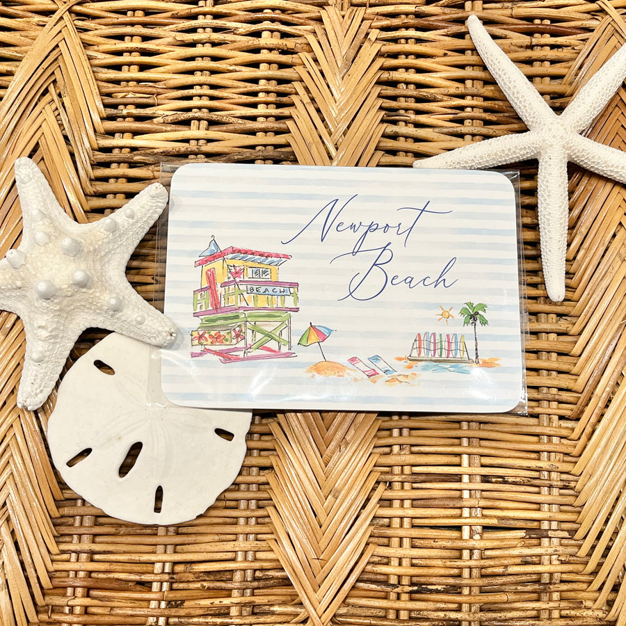 Newport Beach Surf Shack Postcard 5x7