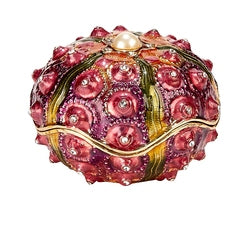 Sea Urchin Enamel Jewelry Treasure Box