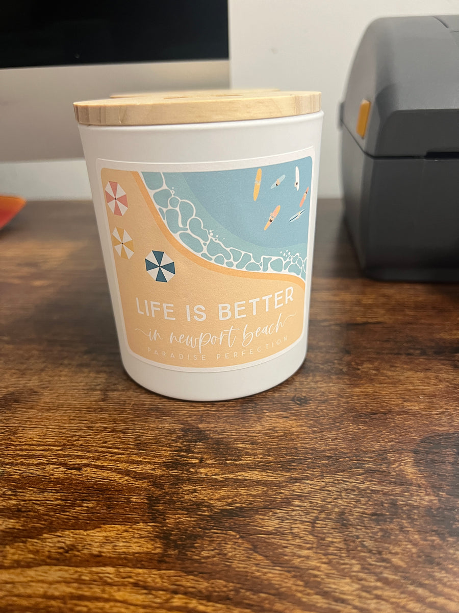 Life is Better in Newport Beach Candle