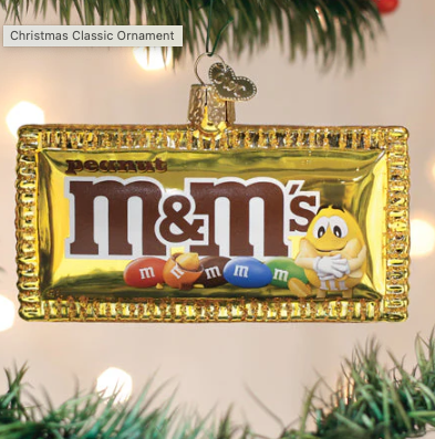 Peanut M&M's Ornament