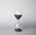 Black or White Sand Large Glass Timer