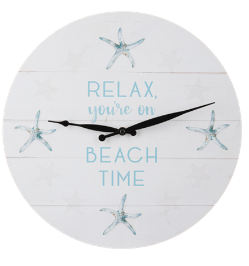 Relax You're on Beach Time Clock