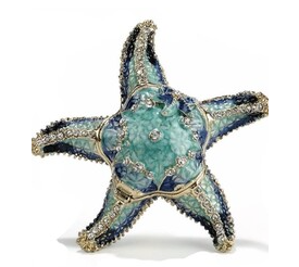 starfish enamel box