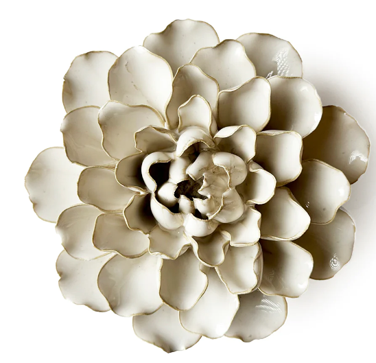 Ceramic Flower Collection White Flower