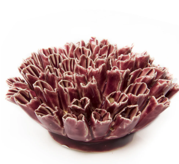 Ceramic Coral Statue Purple