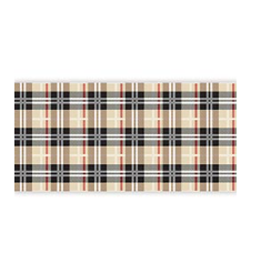 Table Runner Brown Plaid