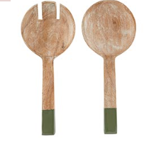 Enamel Salad Servers