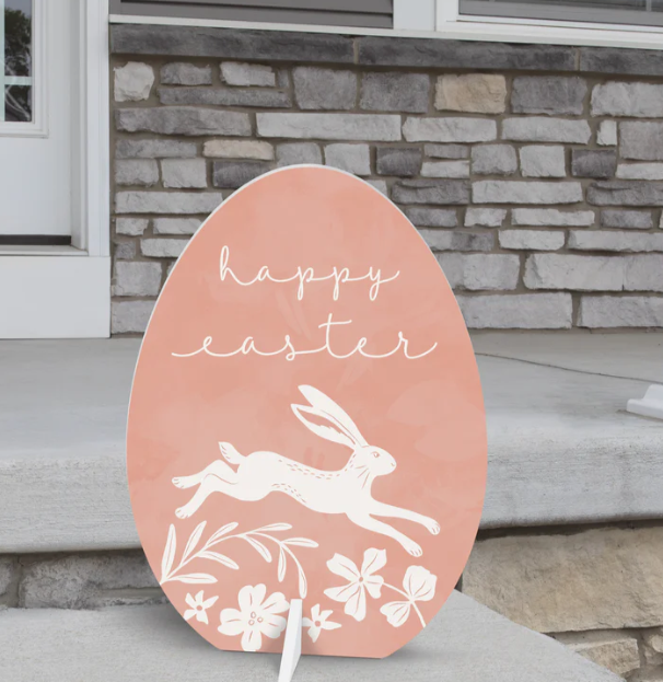 bunny yard sign