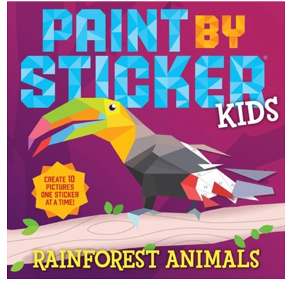 Paint by Sticker Kids Rainforest Animals