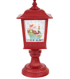 Santa Sleigh LED Shimmer Lantern