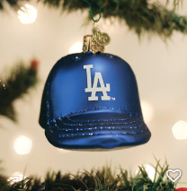 Dodger's Baseball Haat Ornament