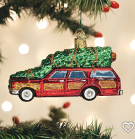 Station Wagon with Tree Ornament